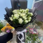 White Roses Flower Bouquet